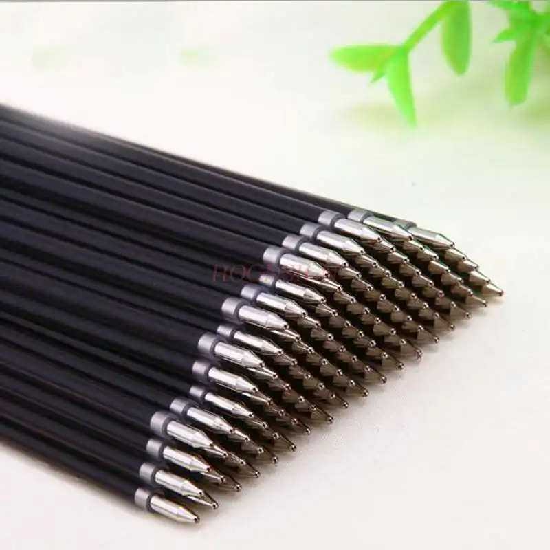100pcs Black blue red ink convenient ballpoint pen refill low carbon environmental protection office student supplies ink refill