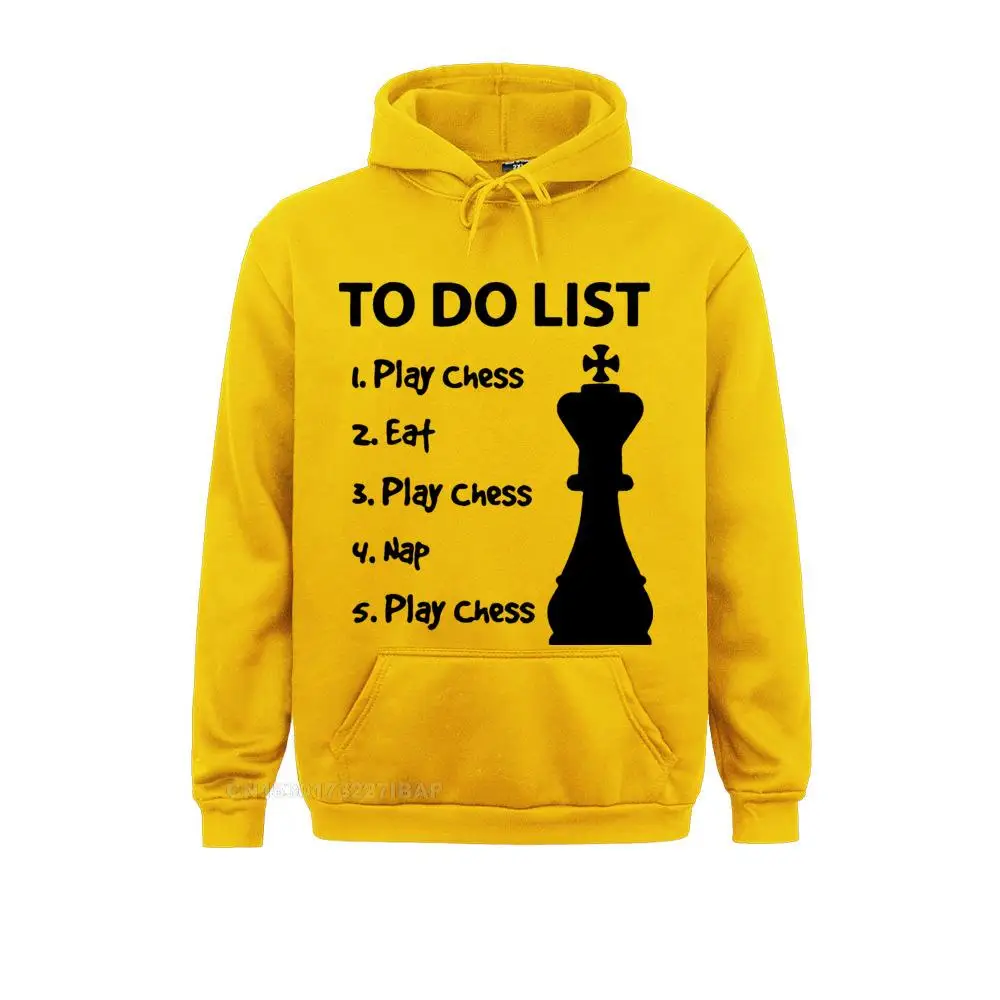 Men To Do List Chess Funny Game Mens Harajuku Hoodies Gift Evolution Chess Crew Neck Clothes Camisas Hombre Pullover