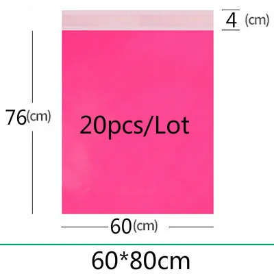 Roze koerierstassen Groot formaat matte opbergzakken Waterdichte tas Zelfsluitend PE-materiaal Envelop Mailer Post Mailing Pack Bags - afbeelding 1