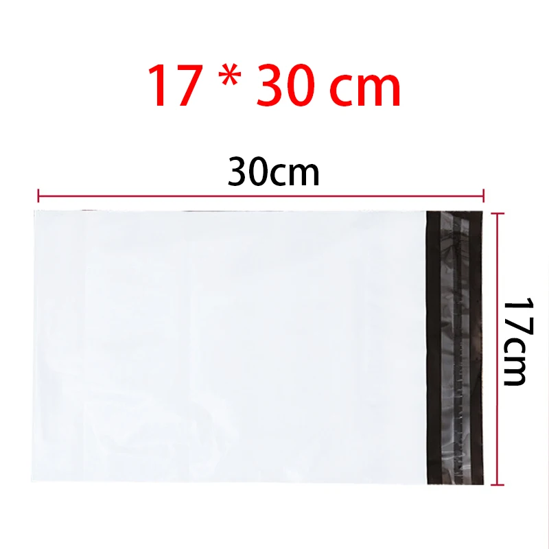 10Pcs White Self-seal Adhesive Courier Bags Storage Bags Envelope Mailer Postal Plastic Poly Shipping Mailing Bags