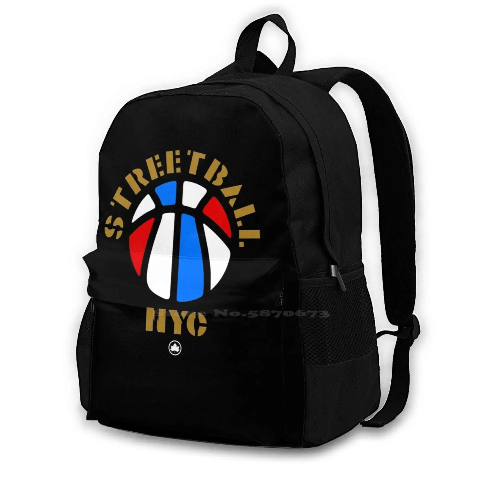 Streetballnycrwb Hot Sale Schoolbag Backpack Fashion Bags Streetball Street Basketball 23 Mvp Goat Crossover Bball Sport Street