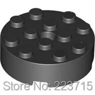 *Brick 4X4 Round W. hole* G952 10pcs DIY enlighten block brick part No. 87081 Compatible With Other Assembles Particles