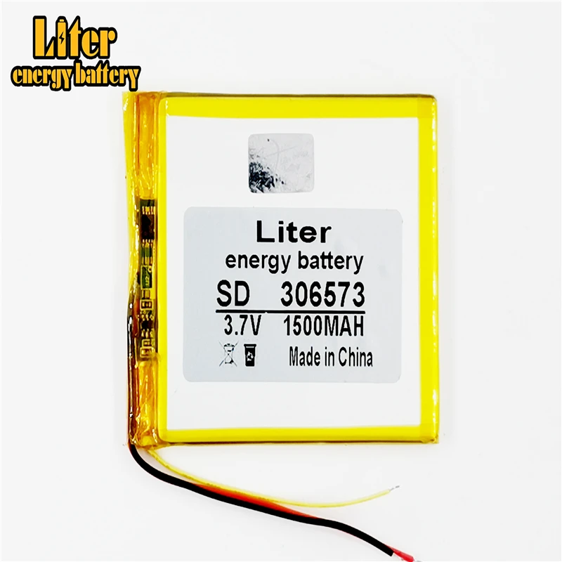 3 celle LiPo linea 306573 3.7V 1500mAh Ai Polimeri di Litio di alimentazione Per PAD GPS del Gioco di Vedio E-Book Tablet PC accumulatori e caricabatterie di riserva