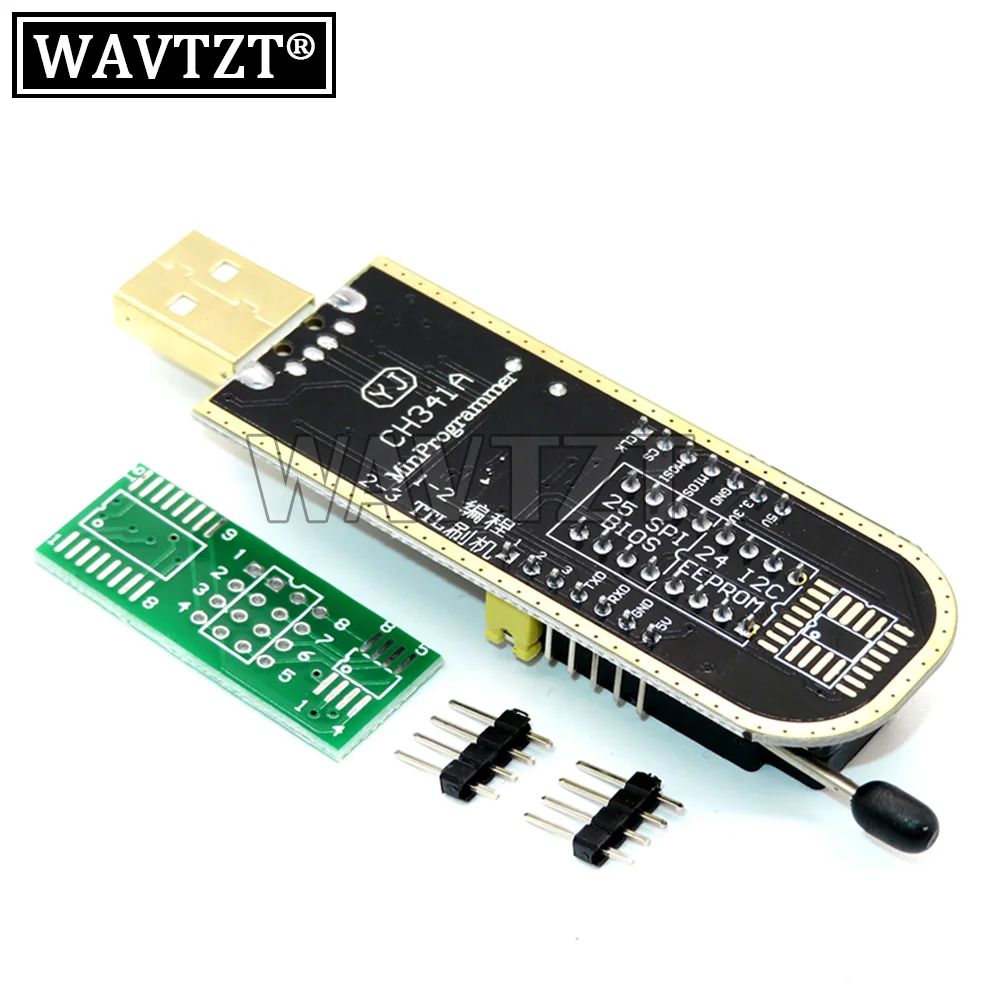 WAVTZT SOIC8 SOP8 SOP16 Test Clip For EEPROM 93CXX / 25CXX / 24CXX + CH341A 24 25 Series EEPROM Flash BIOS USB Programmer Module