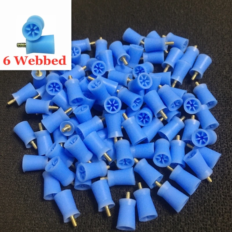 500pcs Dental materials Disposable Prophy Cups Screw type polishing cup 4/6 Webbed