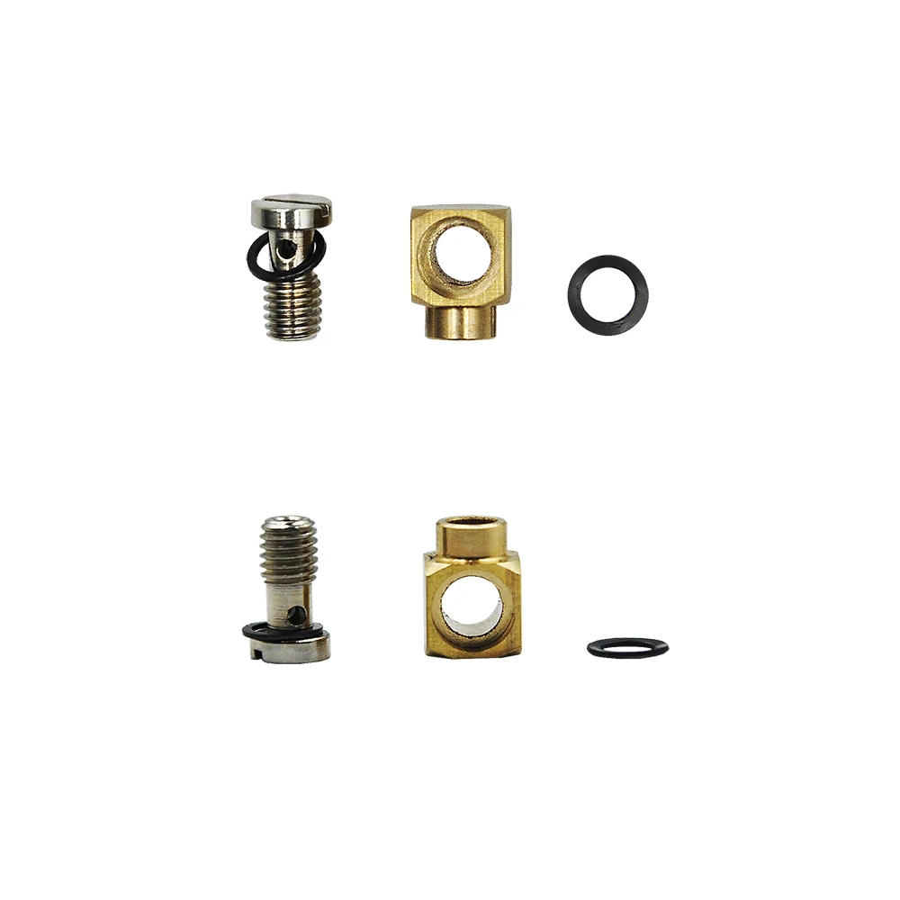 M5 Elbow Solder Connector 4mm OD Copper Pipe Hydraulic Oil Cylinder For RC 1/12 Trailer car Parts