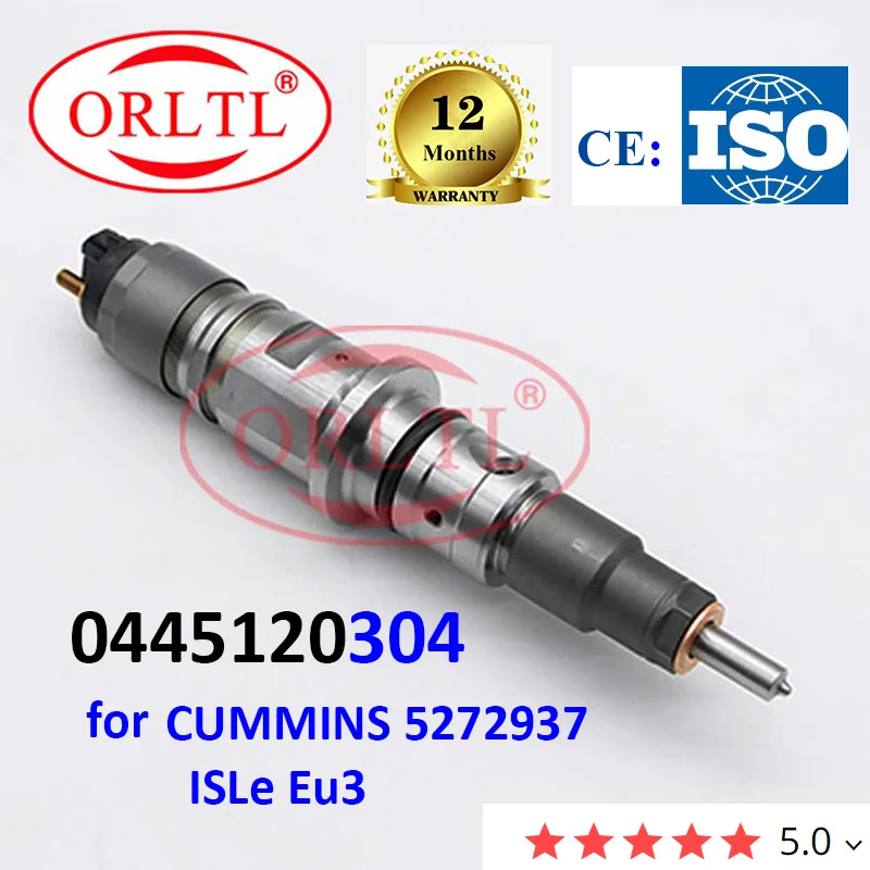 New 0 445 120 304 Common Rail Diesel Injector 0445120304 For CUMMINS 5272937 ISLe Eu3 Dongfeng heavy trucks, tractors Isle8.9 Th