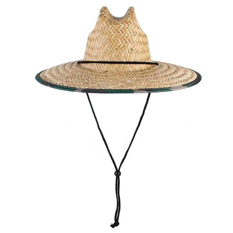 GEMVIE Camouflage Lifeguard Safari Straw Hat Men Women Summer Sun Hat