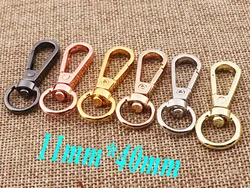 12 PCS Rose Gold/Silver/Black/Gold Lobster Swivel Clasps Carabiner Snap Hook  Claws Buckle Gate Bag Purse Strap Hook Trigger sna