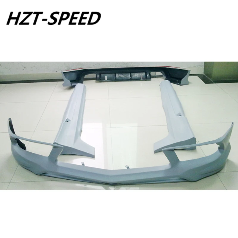 CS Style Unpainted PU Front Bumper Lip Rear Diffuser Side Skirts Car Body Kit For Benz SLK Series SLK200 SLK300 R172 2012 Up