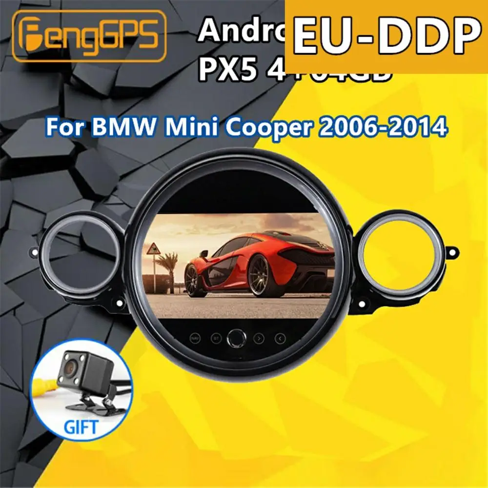 

Мультимедийный плеер со светодиодным светильник цом для BMW MINI Cooper R56 R60 R57 2006 - 2014 Android автомобильное радио Стерео Авторадио GPS