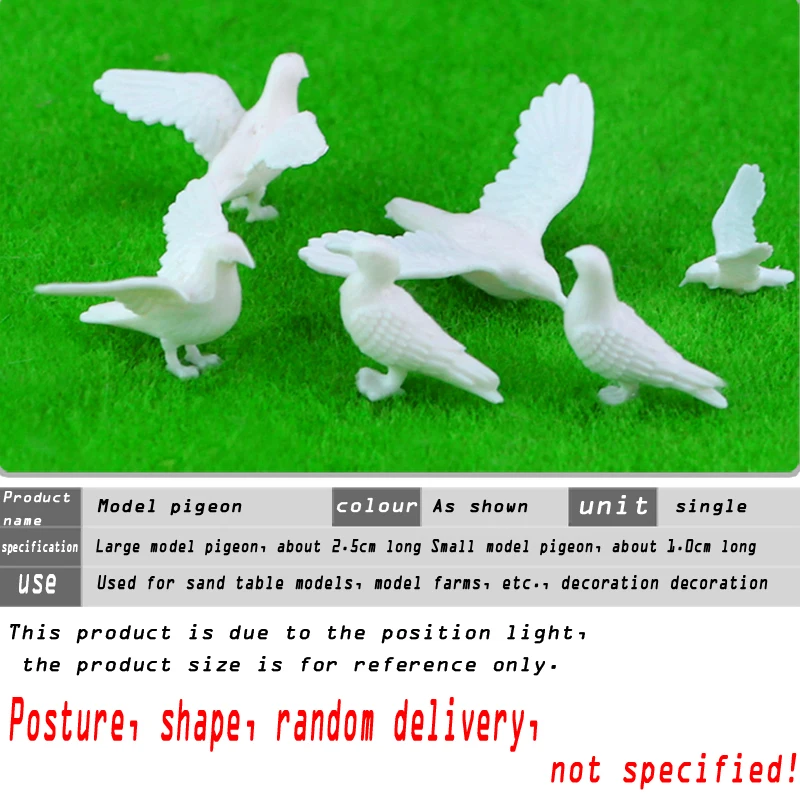 5pcs Scale Model Miniature Bird Species Layout Kits for Diorama Architecture Zoo Scene Diy Making Material