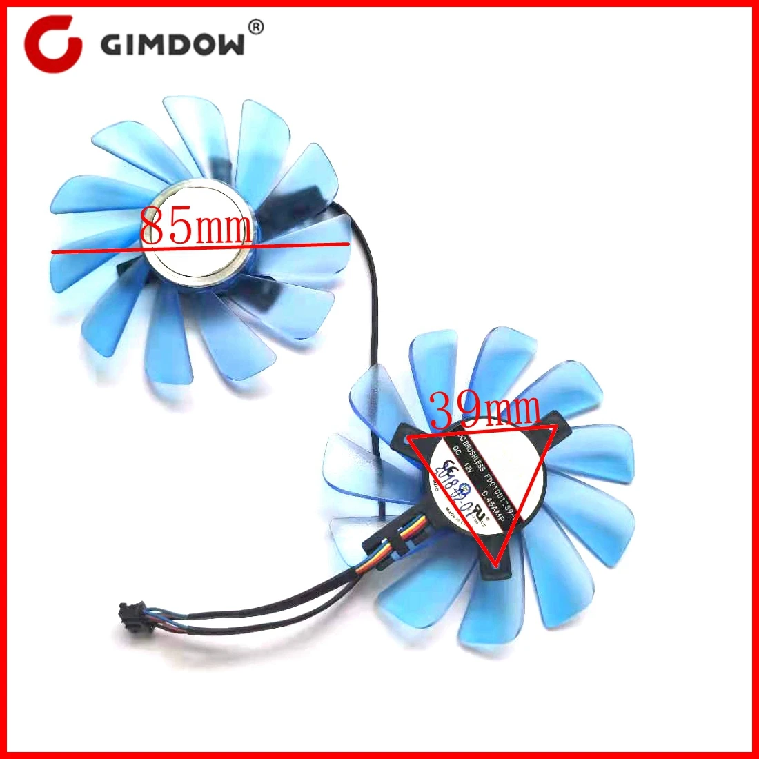 FDC10U12S9-C 4pin 85mm per il suo RX470 RX474 RX570 RX574 RX580 RX588 ventola della scheda grafica