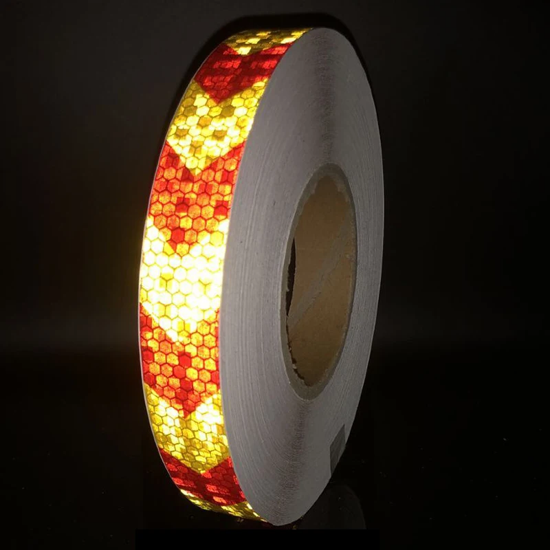 Arrow Reflective Tape Safety Caution Warning Reflective Adhesive Tape Sticker For Truck Motorcycle Bicycle Car Styling