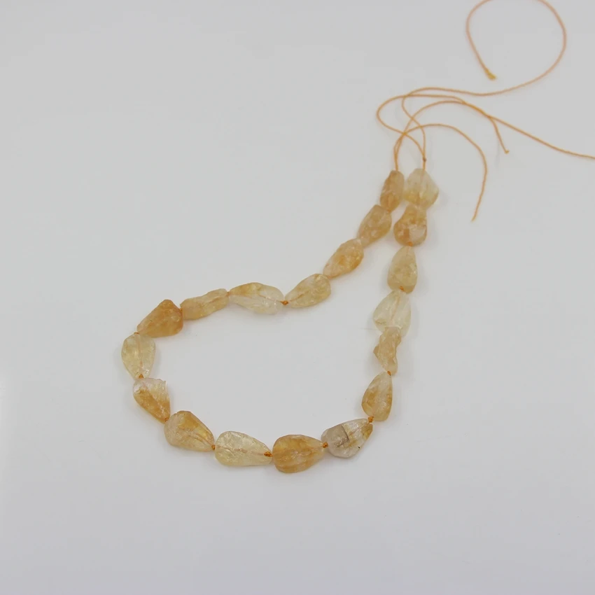 Natural Citrines Quartz Irrgular Nugget Loose Beads,Yellow Crystal loose Beads Used for Necklace/Bracelet/Earring Jewelry Making