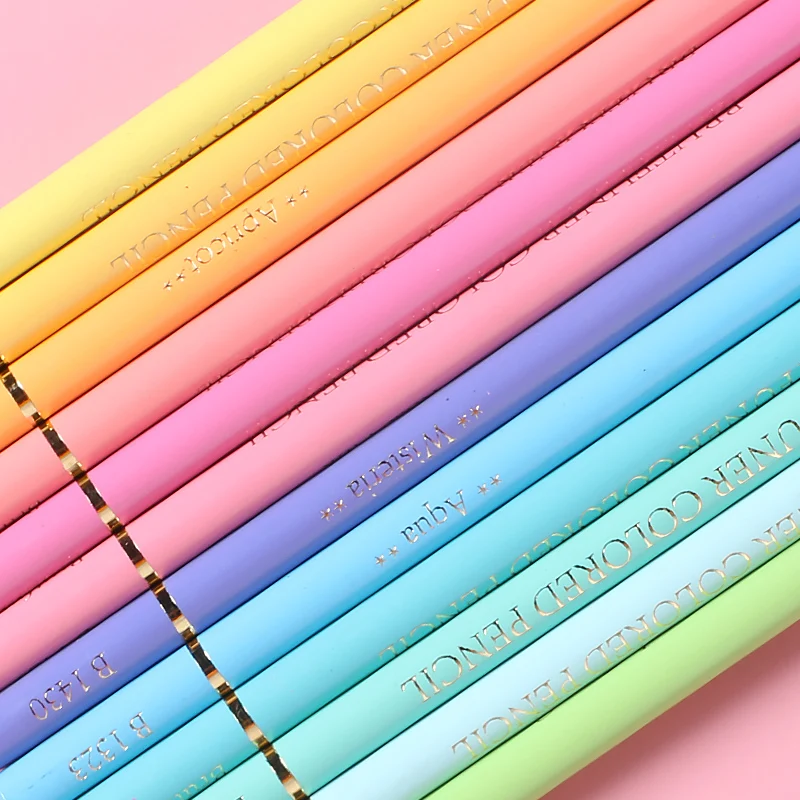 Brutfuner Macaron 12/24/50/72 Farben Professionelle Pastell Öl Buntstifte Färbung Zeichnung Bleistifte Candy Farbe Bleistift Liefert – Detail 18