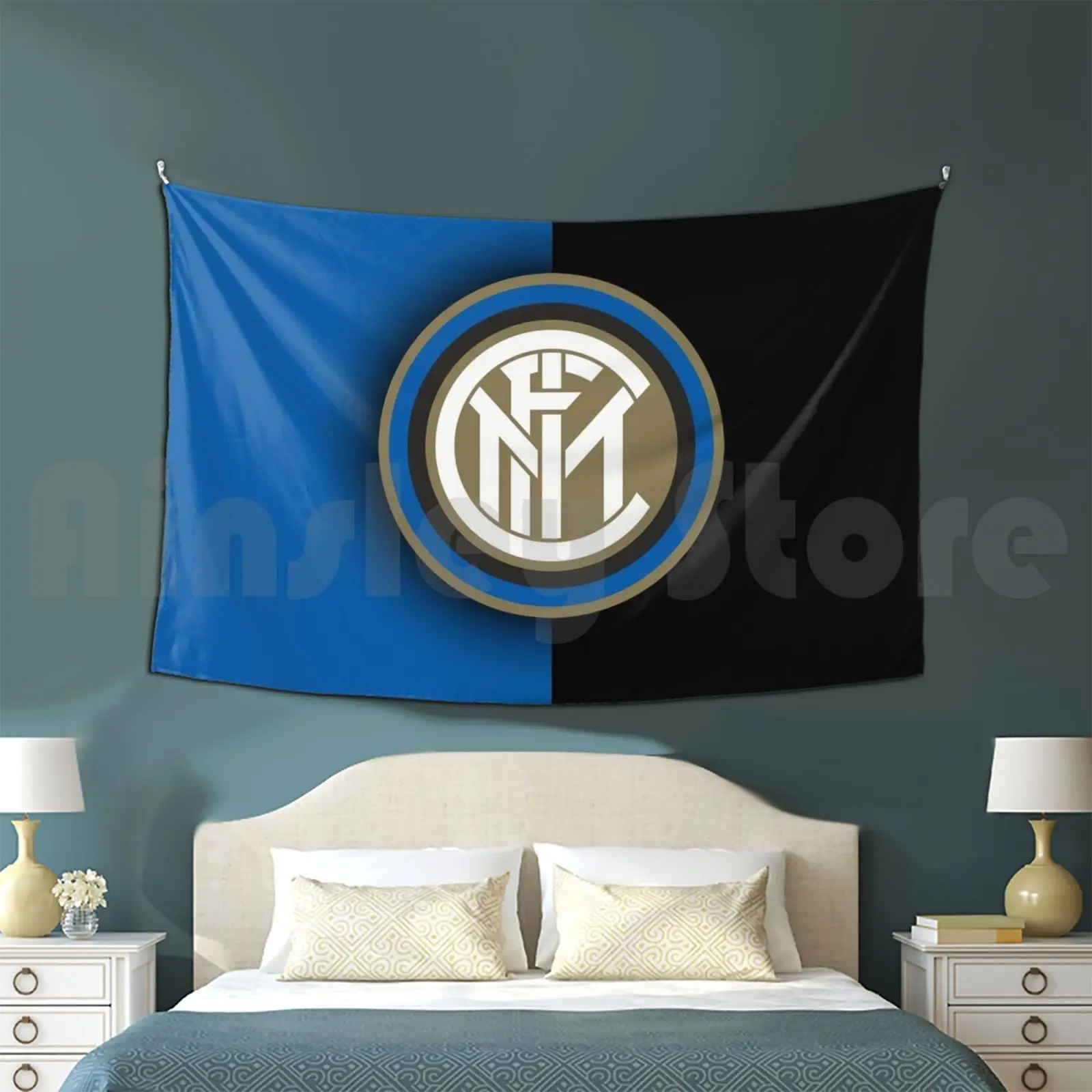 

Tapestry Living Room Bedroom Soccer Football Euro Club Italy Inter
