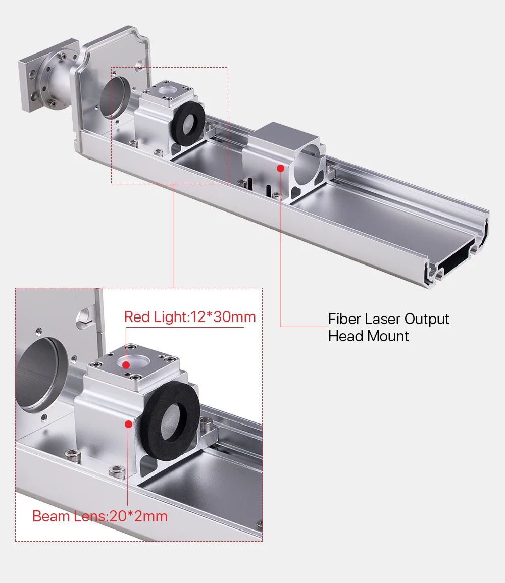 Ultrarayc Faser Laser Pfad Bule & Red Fiber Kennzeichnung Optische System Teil für Faser Laser Kennzeichnung Maschine – Detail 4