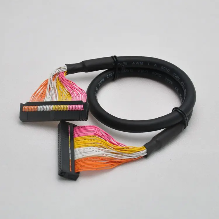 Bloque de terminales de XW2B-40G6, placa de conexión PLC de 40 núcleos, cuerno de buey, IDC40p, cable de conexión de 40 núcleos