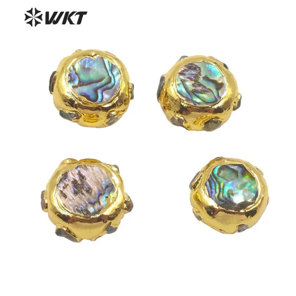 JFE46 WKT China Factory Directly Sales Green Abalone Shell Beads High Quality Jewelry Loose Findings Beads For Diy Jewelry Beads