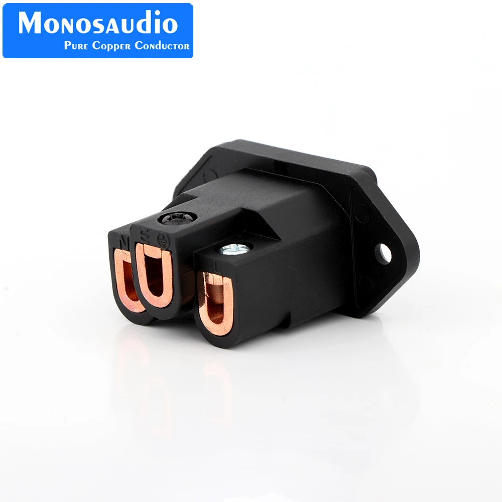 Monosaudio IB70 IEC-Steckdoseneinlass aus reinem Kupfer, AC-IEC-Einlass, vergoldete, lötfreie Steckdose, HiFi-Audio-Stromversorgung, IEC-Buchse – Detail 13
