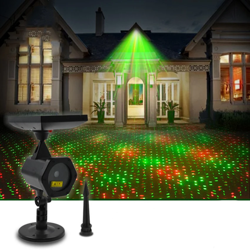 Solar Christmas Sky Star Laser Projector Light Stage Spotlight Garden Landscape Stage Effect Light DJ Disco Christmas Decoration