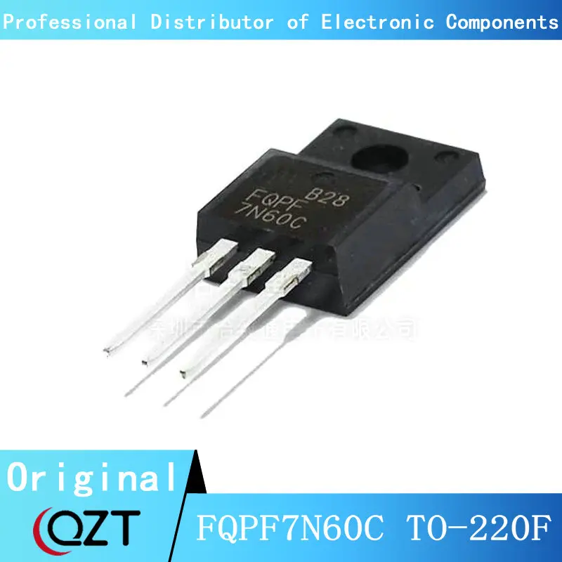 10 개/몫 FQPF7N60C TO220F FQPF7N60 7N60 7N60C TO-220F 칩 새로운 스팟