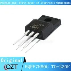 10 개/몫 FQPF7N60C TO220F FQPF7N60 7N60 7N60C TO-220F 칩 새로운 스팟