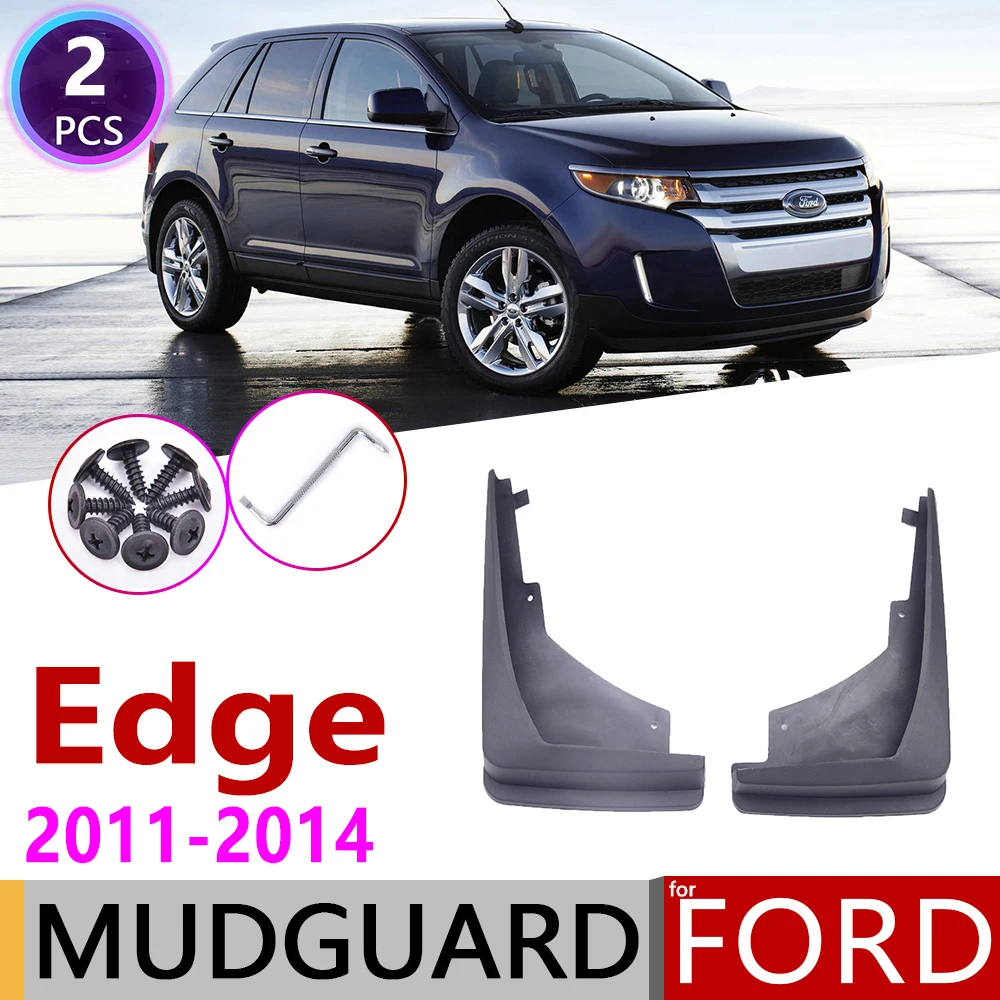 2PCS Front Car Mudflap for Ford Edge 2013 U387 2011 2012 2014 Fender Mud Flap Guard Splash Flaps Mudguards Accessories 1st Gen