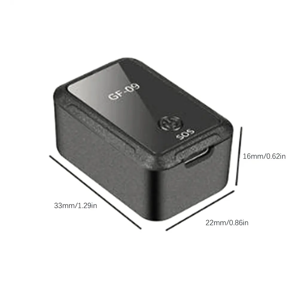 GF-09 Remote Listening Magnetic Mini Vehicle GPS Tracker Real Time Tracking Device Wifi+lbs+agps Locator APP Mic Voice Control