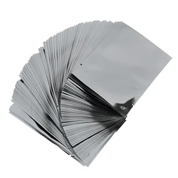 100pcs Silver Vacuum Sealer Aluminum Foil Mylar Bags Storage Pouches For Home Kitchen Tools