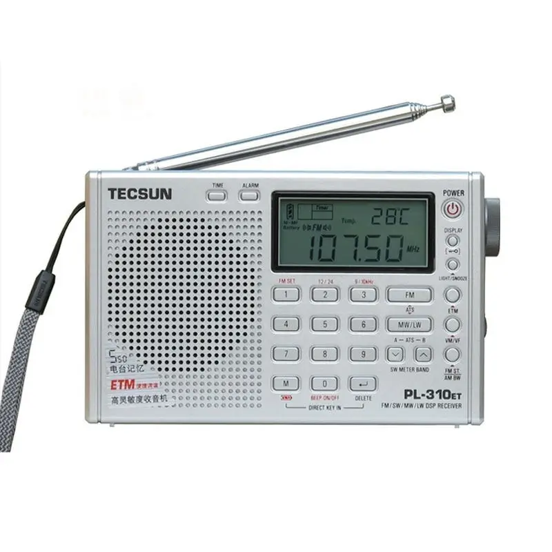 New PL-310ET Full Band Portable Radio Digital LED Display FM/AM/SW/LW Stereo Radio with Broadcasting Strength Signal