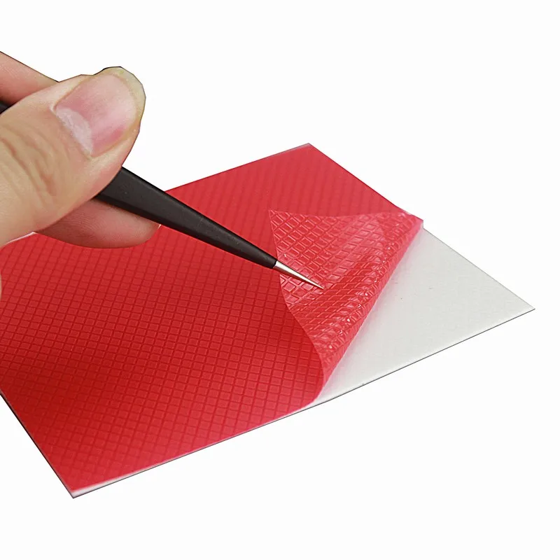 2 teile/los Gdstime 100mm x 100mm x 5mm 100*100*0,5mm 1mm 1,5mm 2mm 2,5mm 3mm 4mm 5mm Dicke Weiß Thermische Leitfähigen Silikon Pads