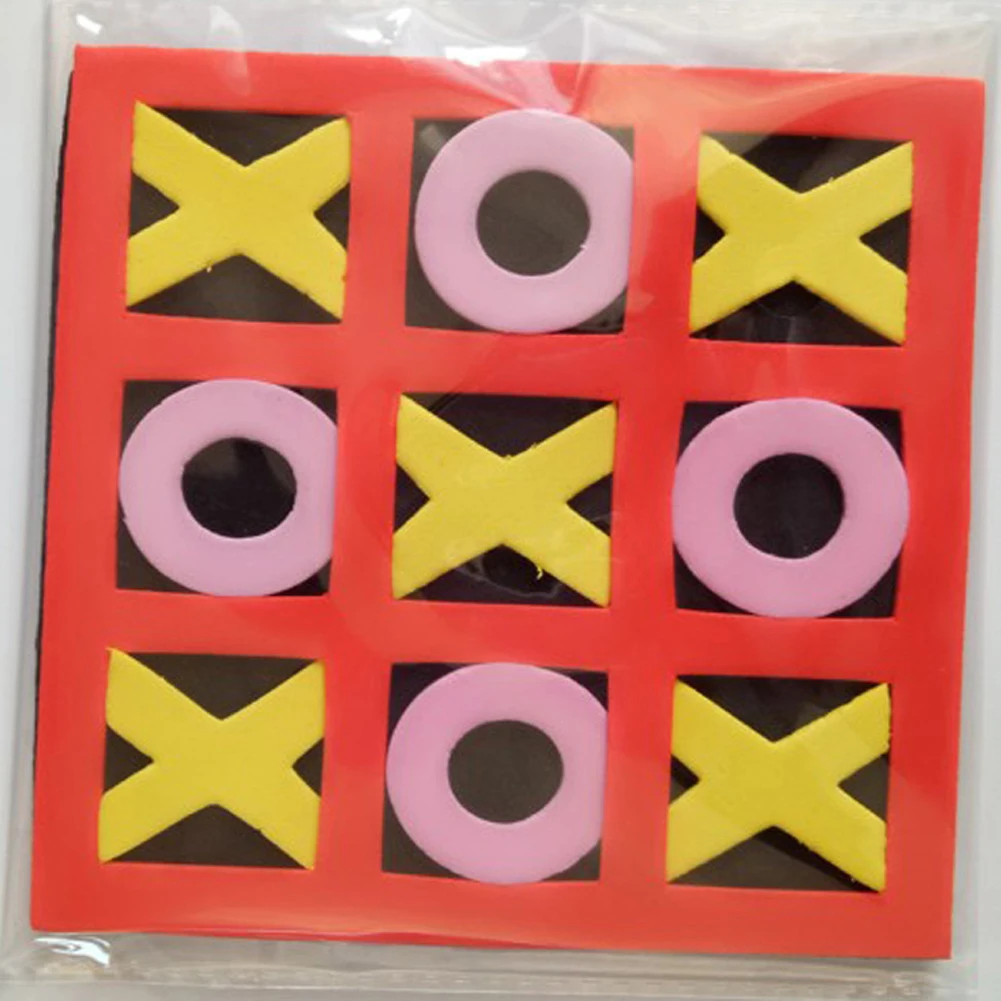 Free shipping NEW EVA TIC TAC TOE Tabletop Games for kids Noughts and Crosses Board Games Kids Party Games Favours Prizes Filler