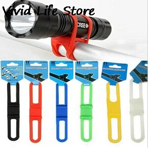 Silicon Strap Mountain Road Bike Torch Phone Flashlight Bands Elastic Bandage Bicycle Light Mount Holder Bike Accessories