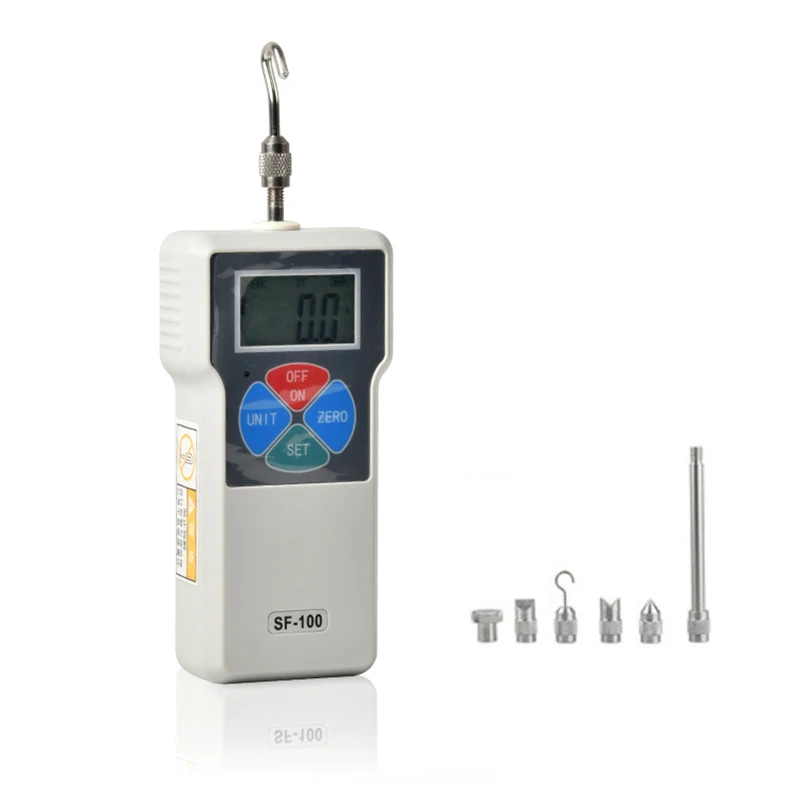 EDF-100 ดิจิตอลเครื่องวัดแรงดึง 100N FORCE อุปกรณ์ทดสอบ Dynamometer
