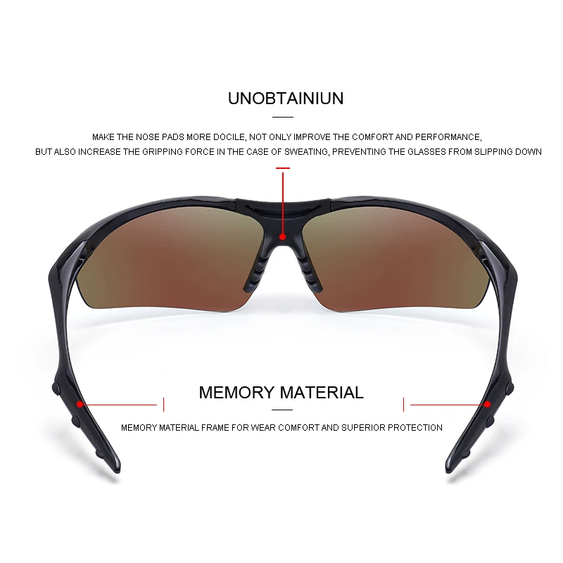 MERRYS DESIGN Men Polarized Outdoor Sports Sunglasses Male Half Frame Goggles Glasses For Running UV400 Protection S9023