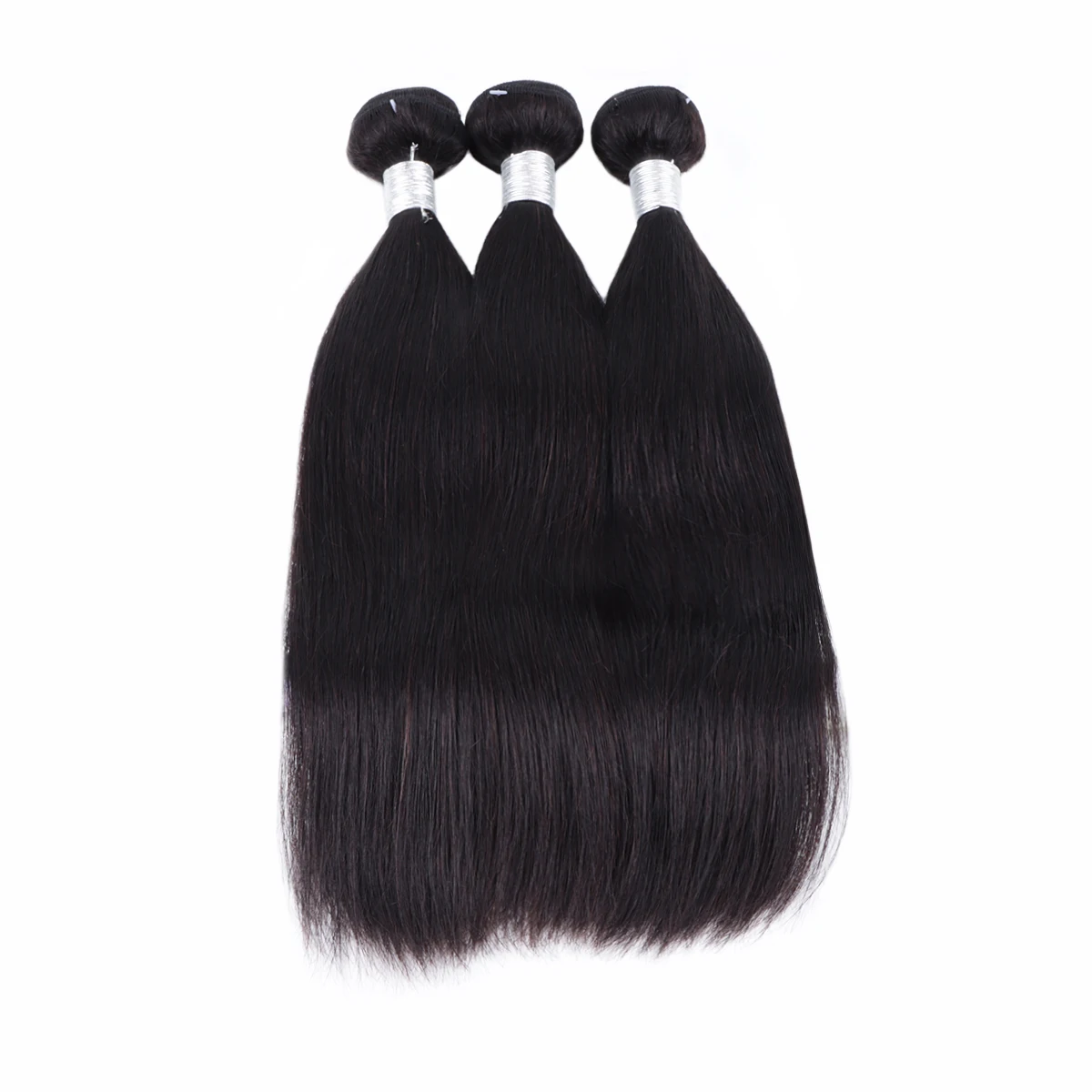 Mèches péruviennes 100 naturelles Remy, Extensions de cheveux humains, couleur noire naturelle, qualité supérieure, pour fabrication de perruques