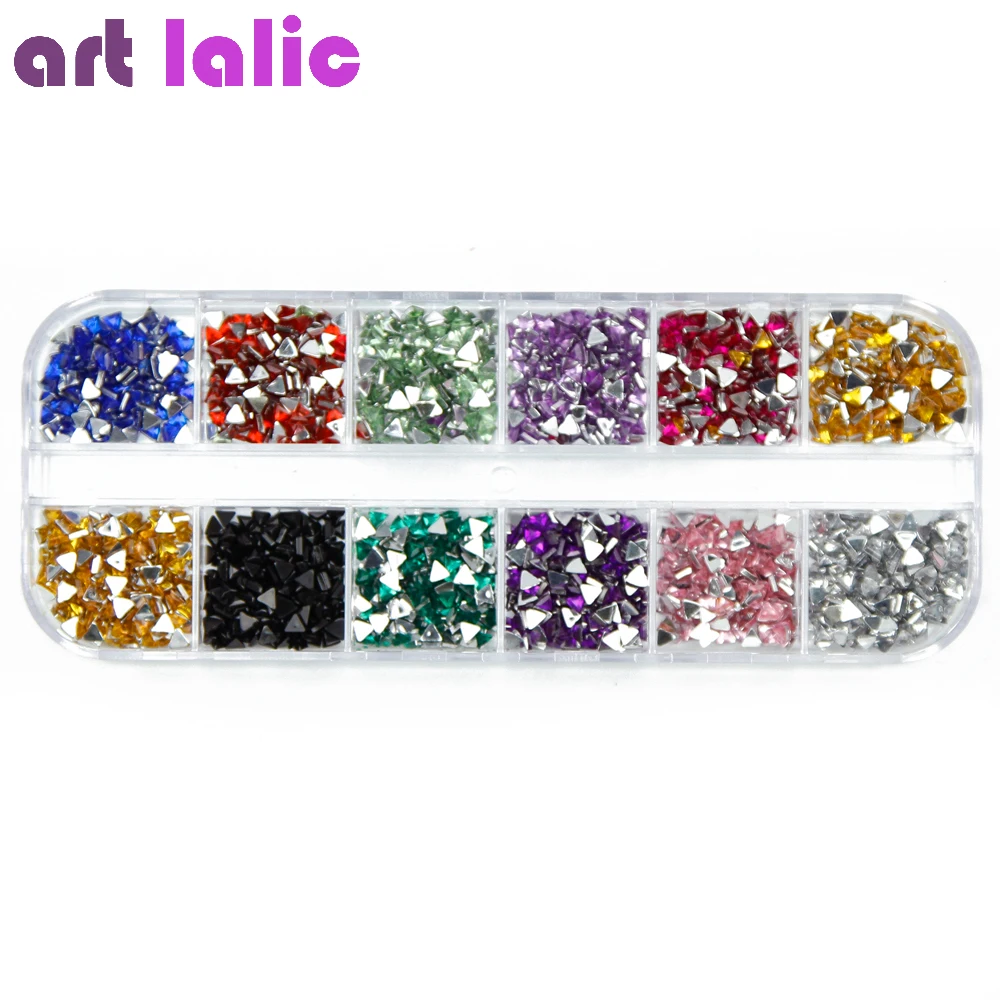 3000Pcs Nail Art Rhinestones Mix Color Teardrop Nails Sticker Gems Crystal Deco Glitters Beautiful Nail Decoration