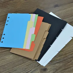 A4 A5 B 5A6 Color Index Page Classification Page Loose-leaf Book Separator Sheet Handbook Separator Sheet