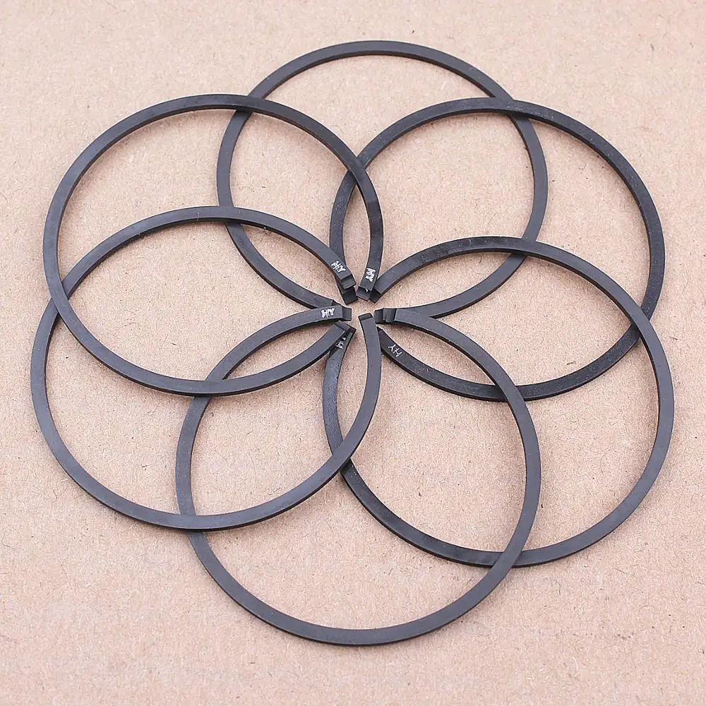 6pcs Chainsaw Piston Rings 42.5mm x 1.2mm For Stihl MS250 025 MS 250 Replacement Part 1123 034 3006 Chainsaw