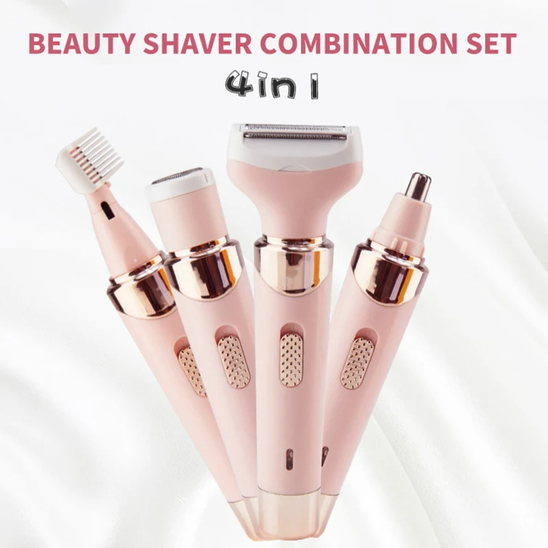 Pemangkas Rambut Semua Dalam Satu Elektrik Dapat Diisi Ulang untuk Alat Perawatan Wanita Pencukur Janggut Pemangkas Alis Wajah Pencukur Telinga Hidung