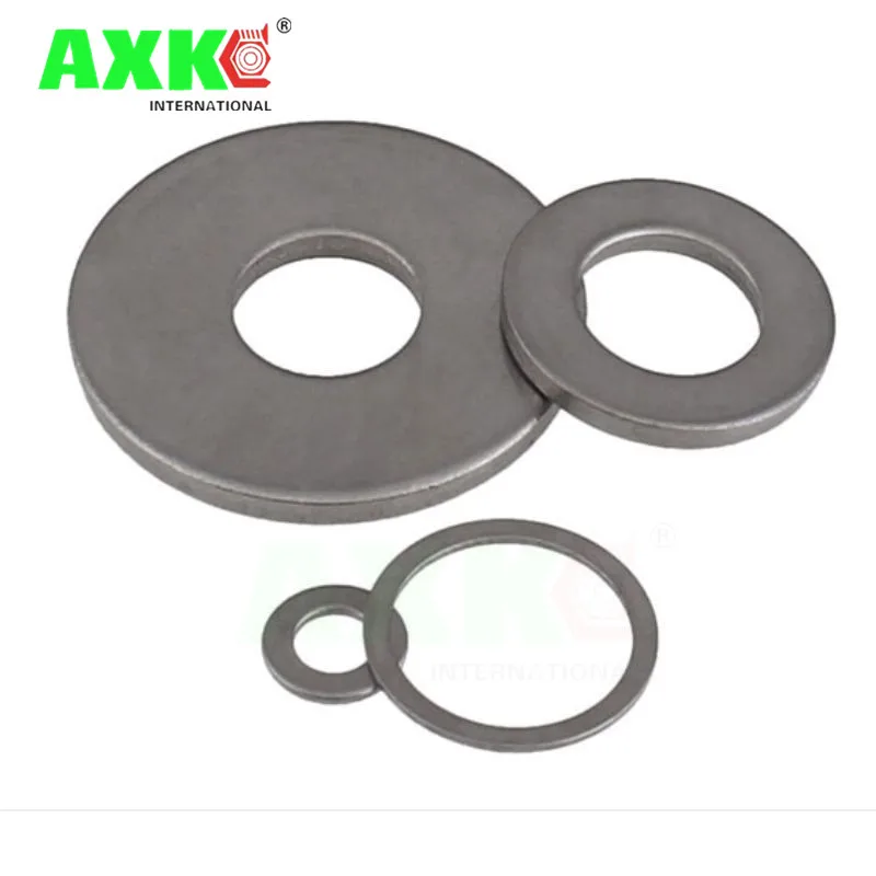 AXK Flat Washer M2 M2.5 M3 M4 M5 M6 M8 M10 M12 M14 M16 304 Stainless Steel Meson Washers Plain Washer Gaskets Spacer Shim