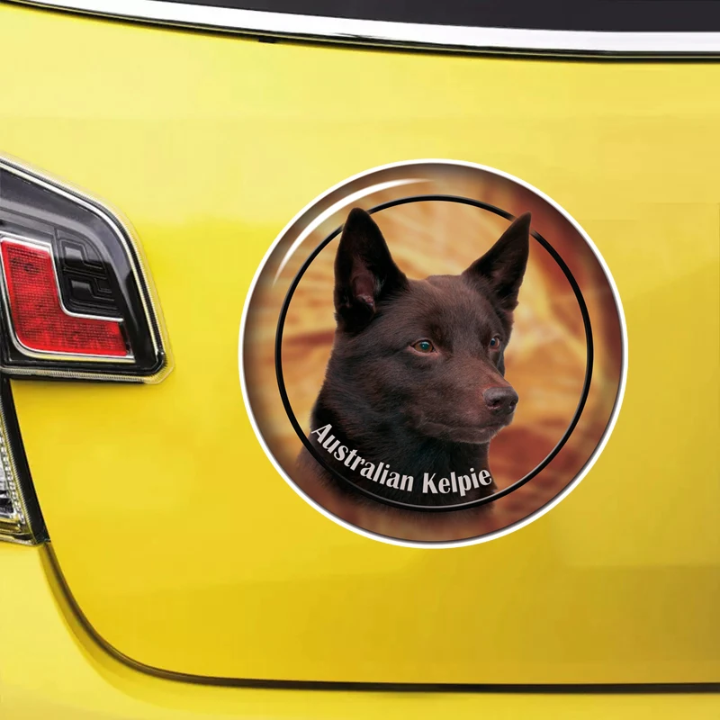 

S61919# Australian Kelpie Dog Self-adhesive Decal Car Sticker Waterproof Auto Decors on Bumper Rear Window Laptop Choose Size