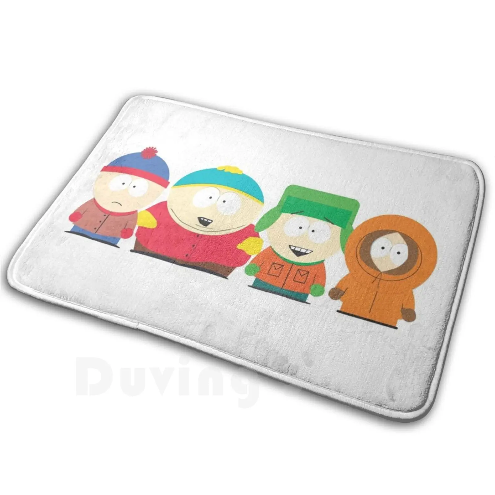 Friendly Faces Carpet Mat Rug Cushion Soft Non-Slip Kyle Eric Cartman Kenny Stan Friendly Faces Everywhere