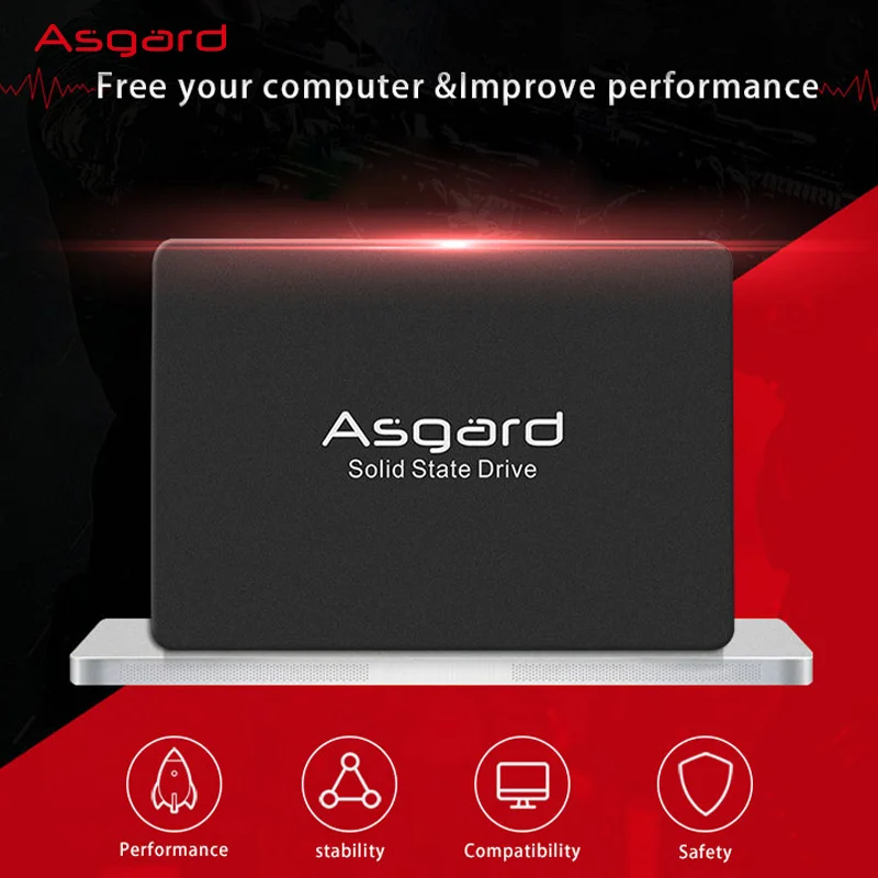 Imagem -03 - Asgard-ssd Sata3 para Laptop e Desktop Disco de Estado Sólido 256gb 512gb 1t 2t Ssd 2.5