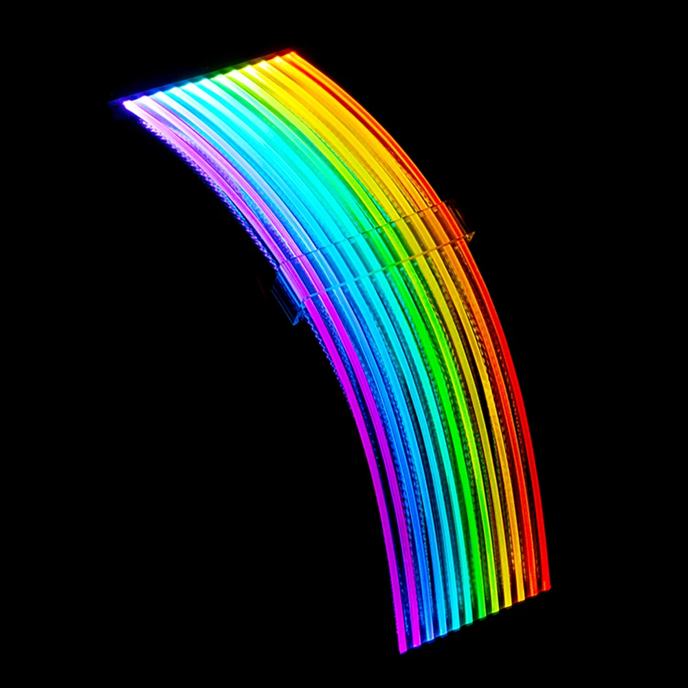 Cable de extensión de PSU para carcasa de PC, adaptador de transferencia de Streamer de placa base RGB direccionable, ATX, 24 Pines, PCIe, GPU, accesorio Triple Dual