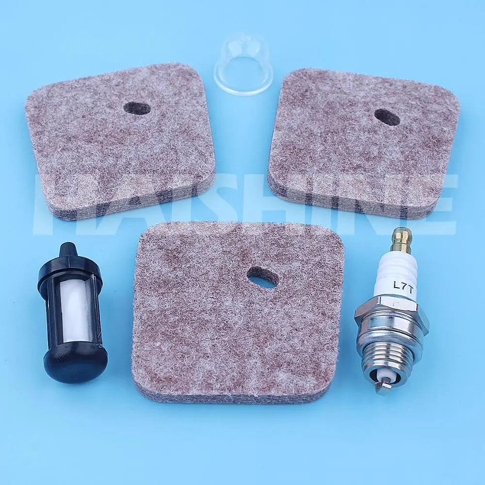 Imagem -06 - Filtro de ar de Combustível Vela de Ignição Kit para Stihl Fs38 Fs45 Fs46 Fs55 Km55 Hs45 Fs55r Hs45 Fc55 Aparadores Pincéis