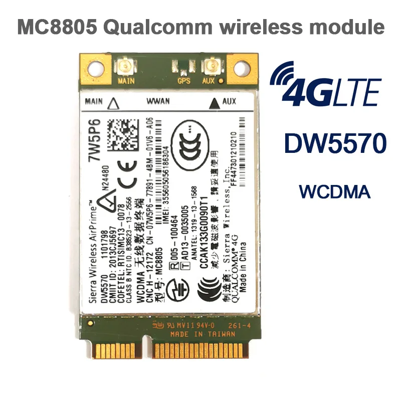 MC8805 DW5570 7w5p6 4G LTE WWAN module 100% original apply to Latitude e5440 e6440 e6540 e7240 e7440 m4800 m6800