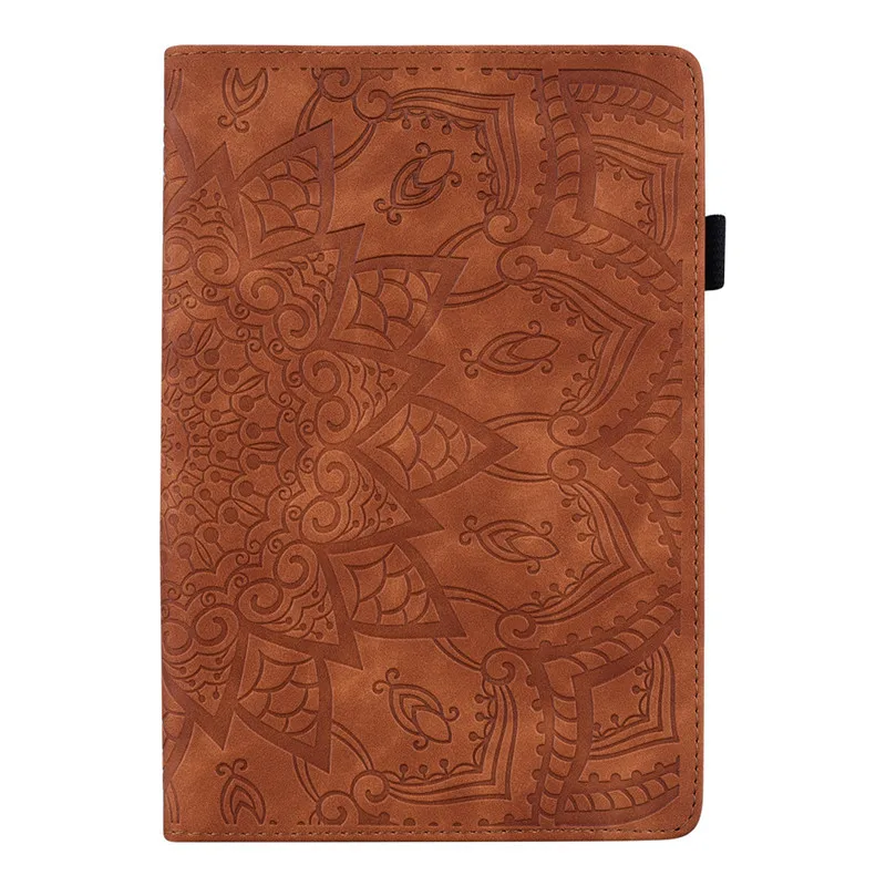 Embossed Cover for Samsung Galaxy Tab S6 10.5 Wallet Cover 3D Flower Funda for Galaxy Tab S6 SM-T865 T860 Tablet Cover